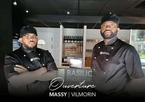 Photo de Thibaut et Cédric franchisés Basilic & Co de Massy