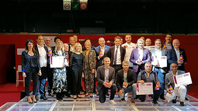 Photo de la remise des prix des rubans de la franchise 2021 à Franchise Expo