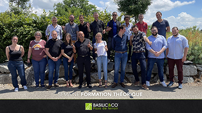 Photo de la session de théorique de formation Basilic & Co de Juin 2021